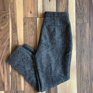 J. Crew black trouser pant with sequins